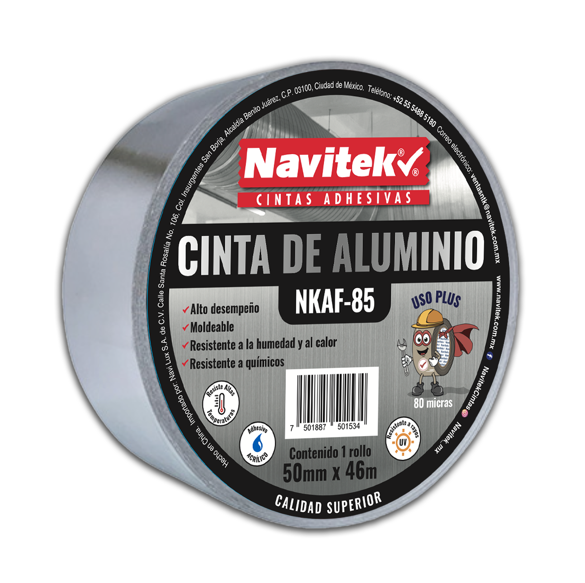 Cinta de Aluminio Uso Plus